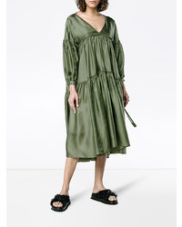 Vestito longuette verde oliva di Rejina Pyo