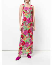Vestito lungo a fiori multicolore di Ultràchic