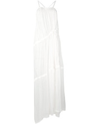 Vestito lungo di seta bianco di Ann Demeulemeester
