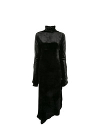 Vestito lungo di velluto nero di Paula Knorr