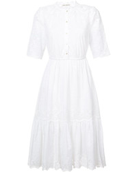 Vestito ricamato bianco di Ulla Johnson