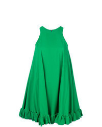 Vestito scampanato verde
