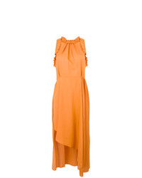 Vestito svasato arancione di Magda Butrym