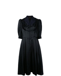 Vestito svasato decorato nero di Comme Des Garçons Vintage