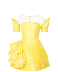 Vestito svasato giallo di Isabel Sanchis