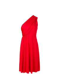 Vestito svasato rosso di Lanvin