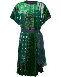 Vestito verde scuro di Sacai