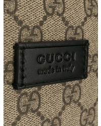 Zaino di tela stampato marrone chiaro di Gucci