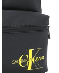 Zaino di tela stampato nero di Calvin Klein Jeans