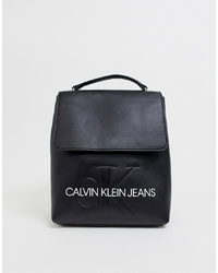 Zaino in pelle nero di Calvin Klein Jeans