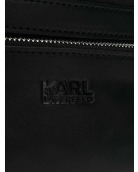 Zaino in pelle nero di Karl Lagerfeld