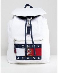 Zaino stampato bianco di Tommy Jeans