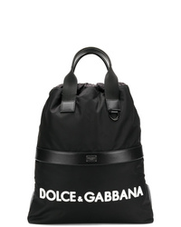 Zaino stampato nero e bianco di Dolce & Gabbana