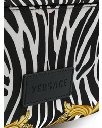 Zaino stampato nero di Versace